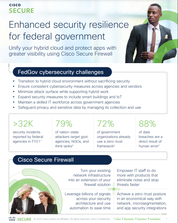 Enhanced Security Resilience for Federal Government