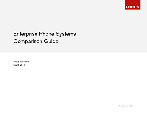 Enterprise Phone Systems Comparison Guide