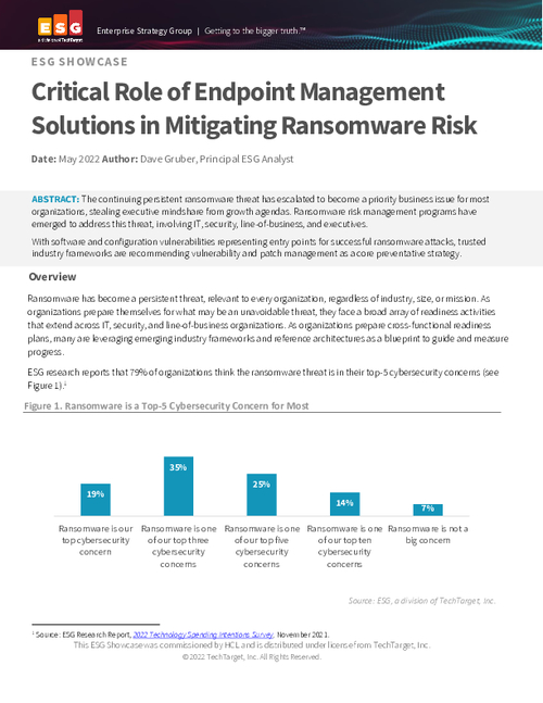 Mitigating Ransomware Risk: The Crucial Role of Endpoint Management Solutions