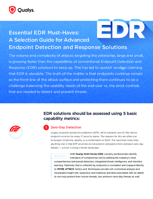 Essential EDR Must-Haves: A Selection Guide for Advanced Endpoint Detection and Response Solutions
