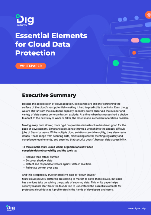 Essential Elements for Cloud Data Protection