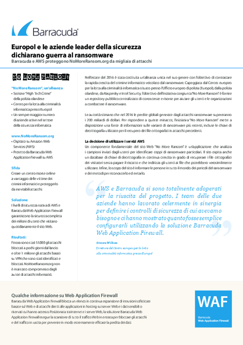 Europol and Security Leaders Declare War on Ransomware (Italian Language)