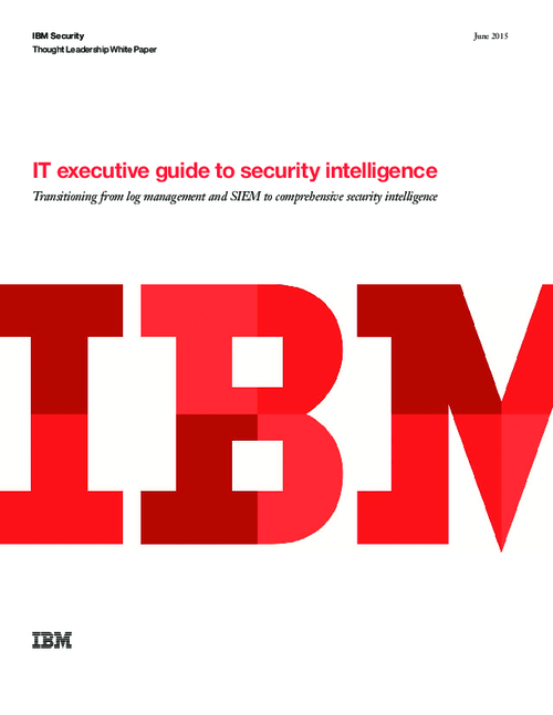 IT Executive Guide To Security Intelligence