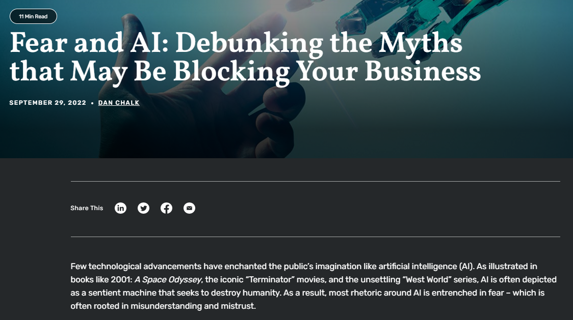 Fear and AI: Debunking the Myths that May Be Blocking Your Business