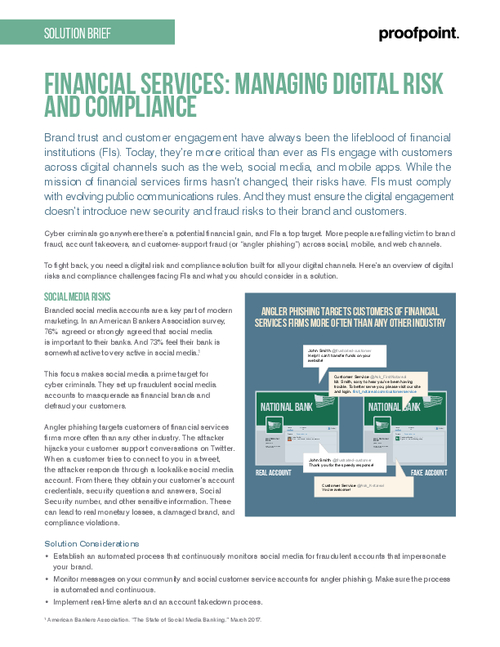 Managing Digital Risk and Compliance in Financial Services