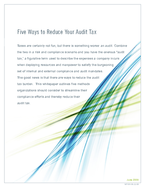 Five Ways to Reduce Your IT Audit Tax