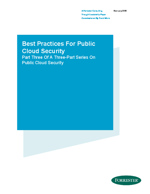 Forrester Report: Best Practices For Public Cloud Security