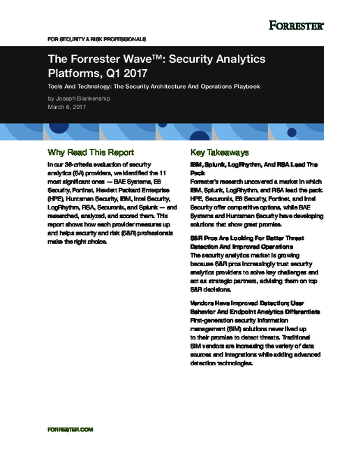 Forrester: SIM Is Evolving Into Security Analytics