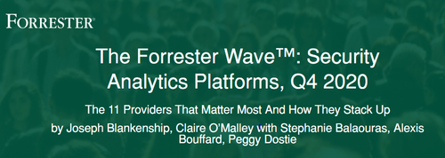 Forrester Wave: Security Analytics Platforms Q4 2020