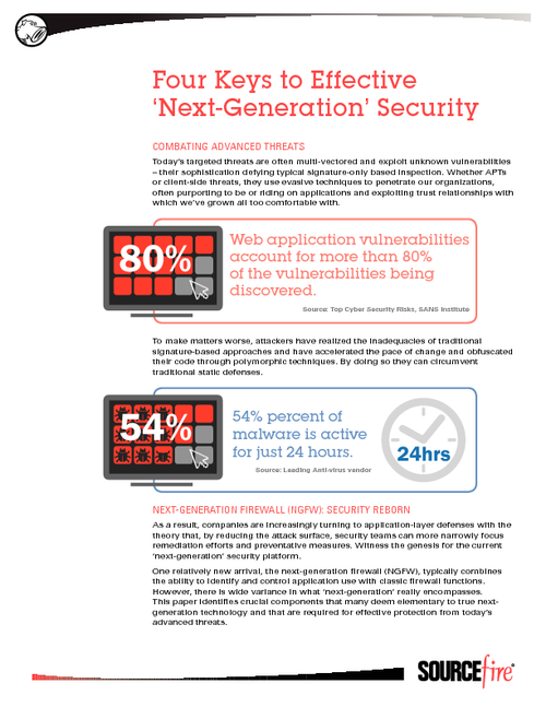 Four Keys of Effective 'Next Generation' Security