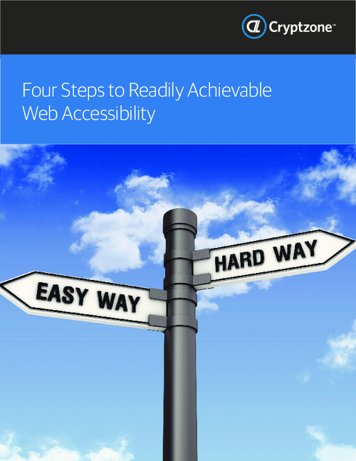 Four Steps To Readily Achievable Web Accessibility