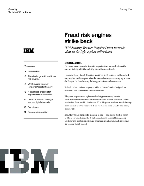Fraud Risk Engines Strike Back