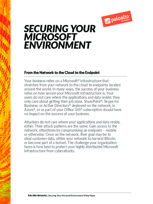 Securing Your Microsoft Environment
