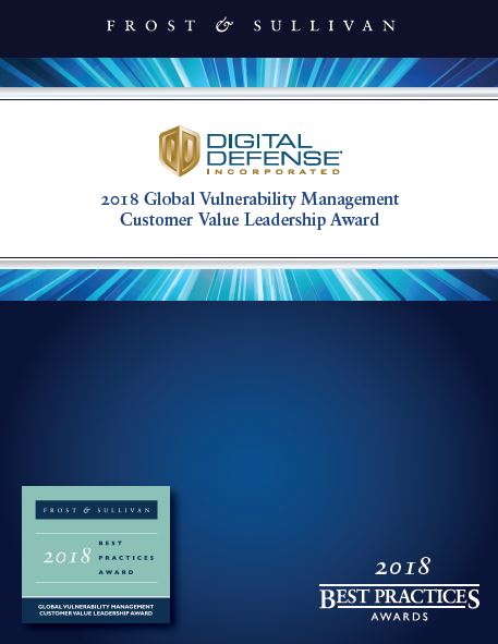 2018 Best Practices Award for Global Vulnerability Management Customer Value Leadership