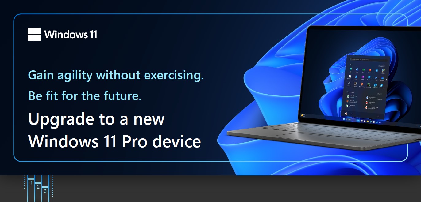 Gain Agility without Exercising Be Fit for the Future: Upgrade to a New Windows 11 Pro Device