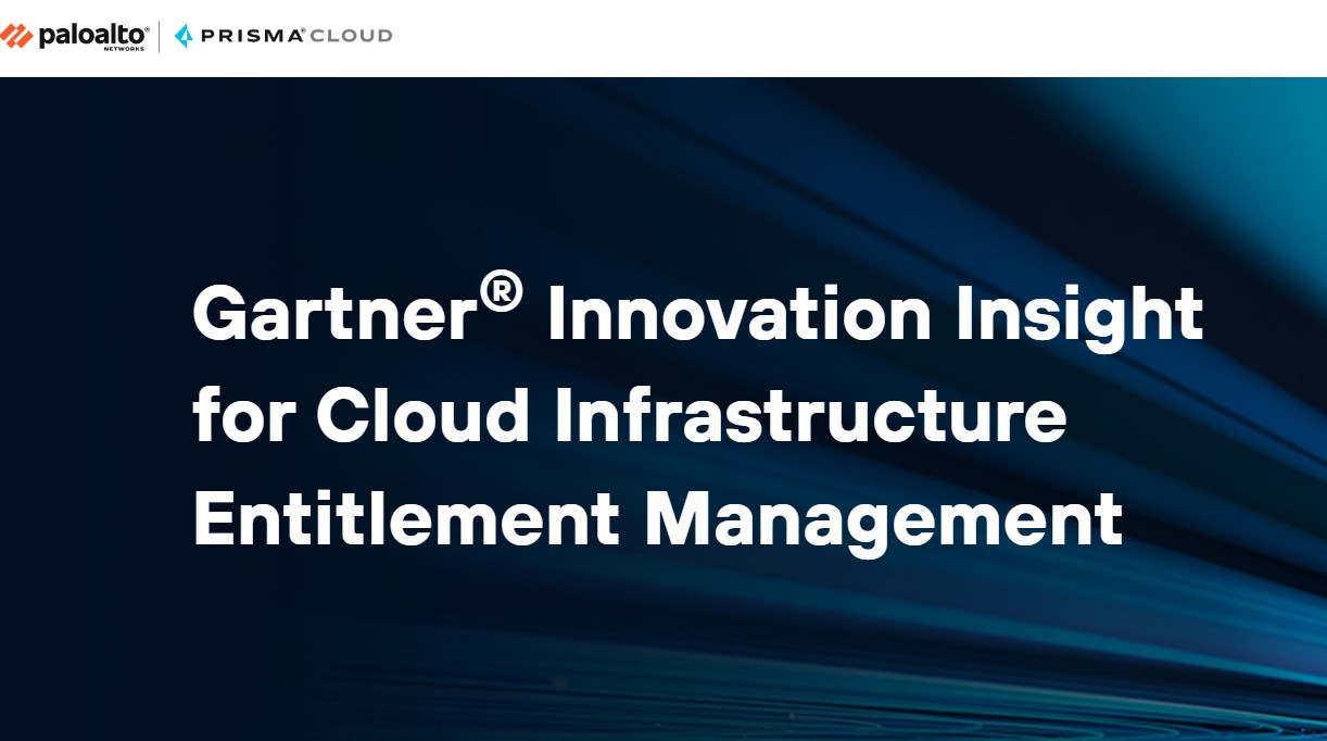 Gartner® Innovation Insight for Cloud Infrastructure Entitlement Management