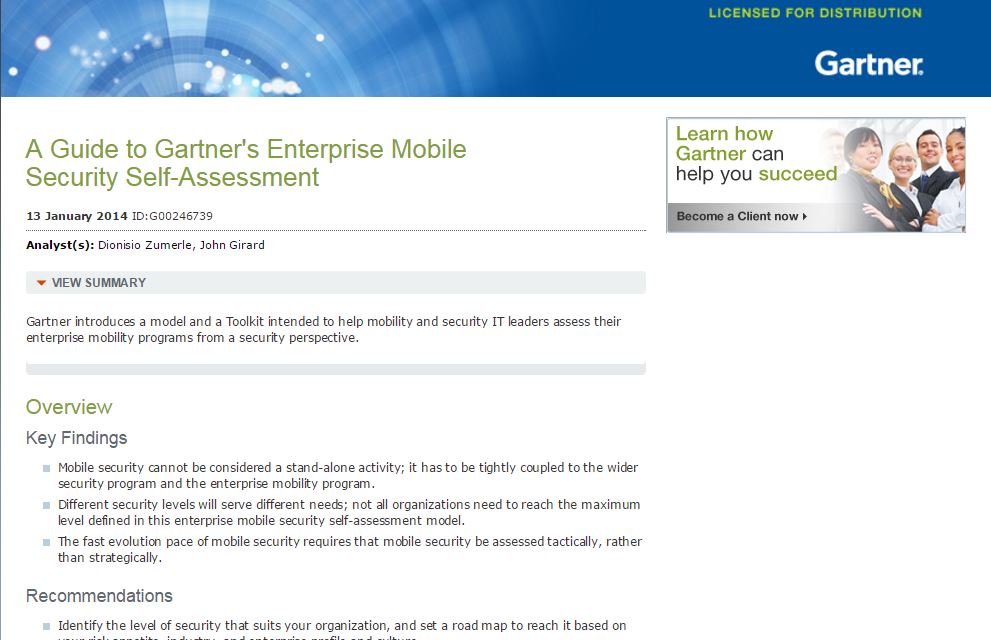 Security enterprise mobile What are