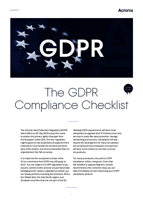 GDPR Compliance Checklist: What You Need To Know Even If You Are Not in The EU