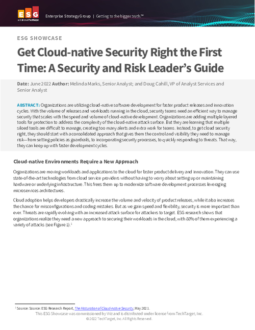 Get Cloud-native Security Right the First Time: A Security and Risk Leader’s Guide
