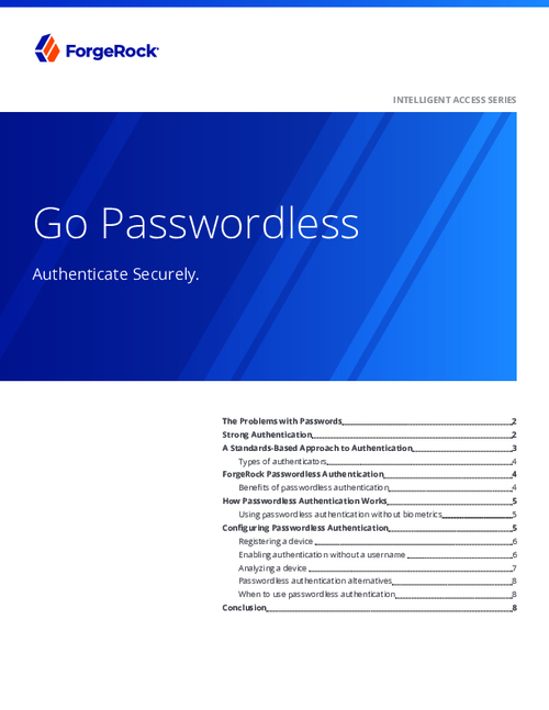 Go Passwordless. Authenticate Securely.