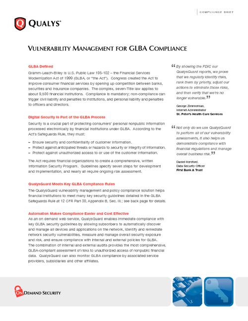 Guide to GLBA Risk Management Compliance