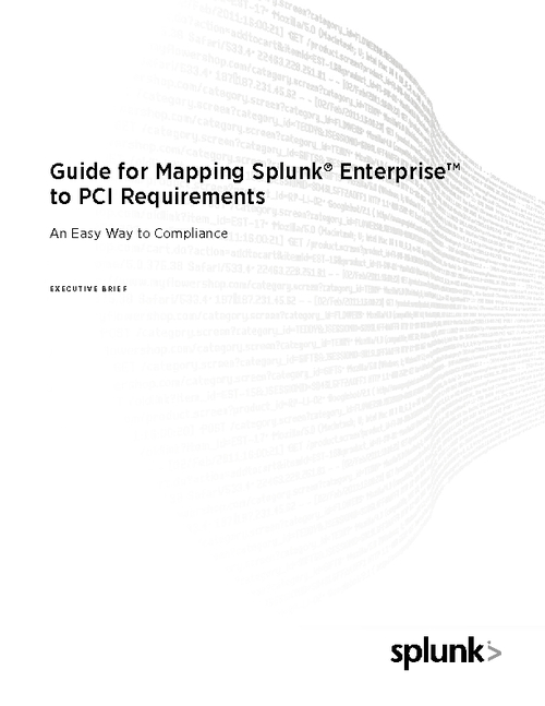 Guide to Mapping Splunk Enterprise to PCI Requirements