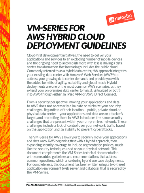 Guidelines for AWS Hybrid Cloud Deployments