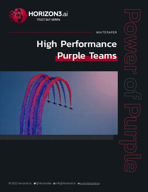 High Performance Purple Teams