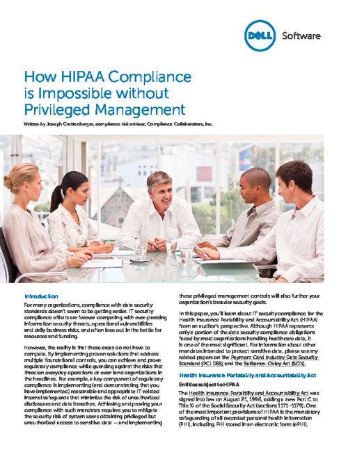 Why HIPAA Compliance is Impossible Without Privileged Management