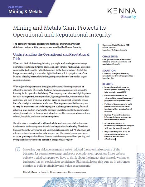 How a Mining and Metals Giant Protects Its Operational and Reputational Integrity