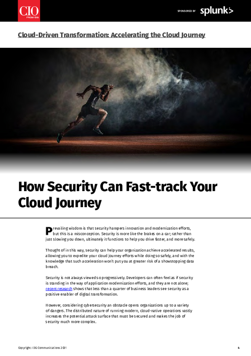 How Security Can Fast-track Your Cloud Journey