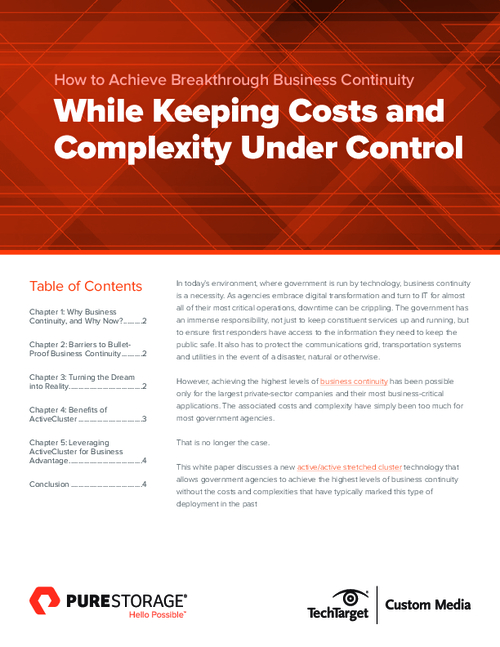 How to Achieve Breakthrough Business Continuity While Keeping Costs and Complexity Under Control