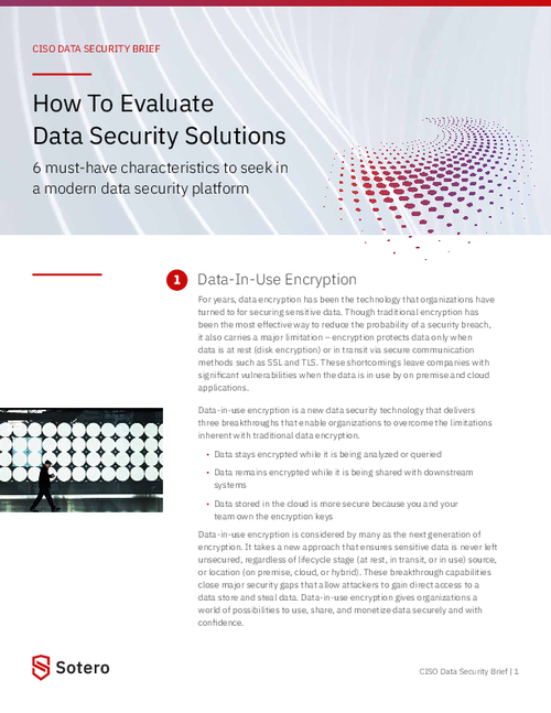 How To Evaluate Data Security Solutions