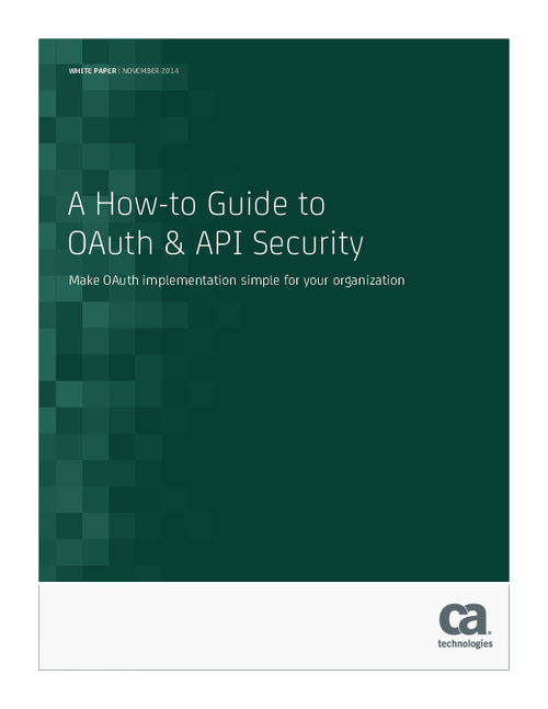 A How-to Guide to OAuth & API Security