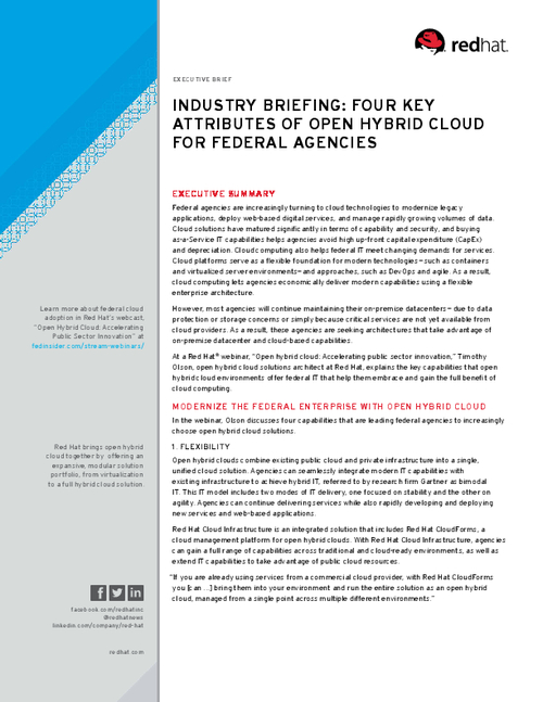 How to Modernize the Federal Enterprise with Open Hybrid Cloud
