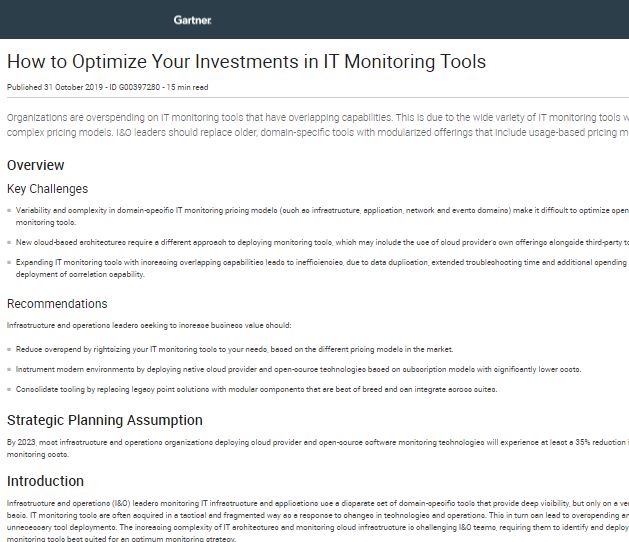 How to Optimize Your Investments in IT Monitoring Tools