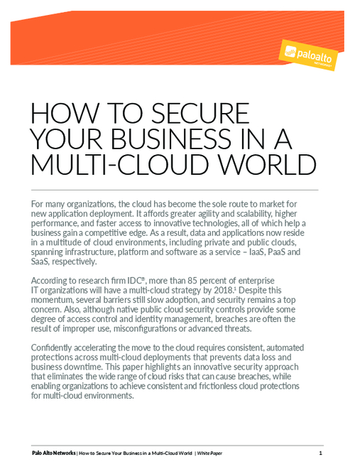 How to Secure Your Business in a Multi Cloud World