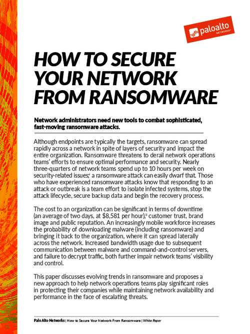 How to Secure your Network from Ransomware