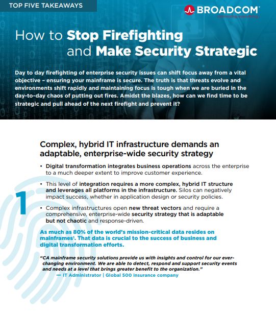How to Stop Firefighting and Make Security Strategic - Report