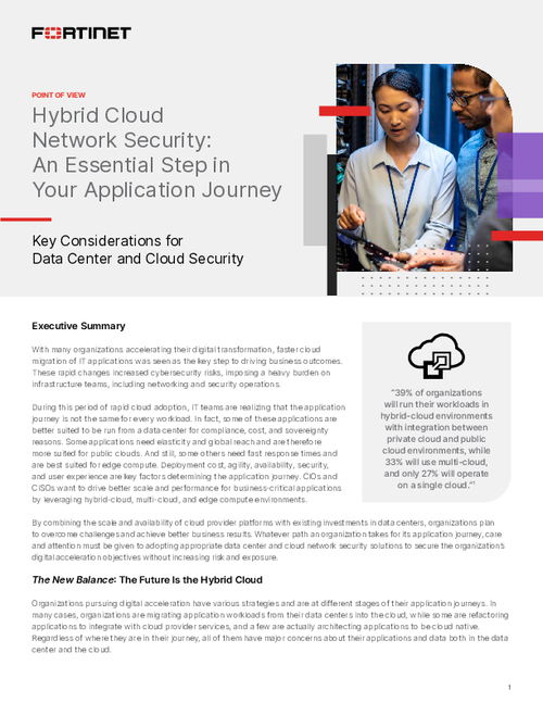 Hybrid Cloud Network Security: An Essential Step in Your Application Journey