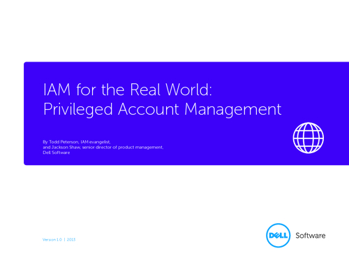 IAM for the Real World - Privileged Account Management