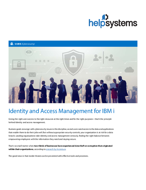Identity and Access Management for IBM i