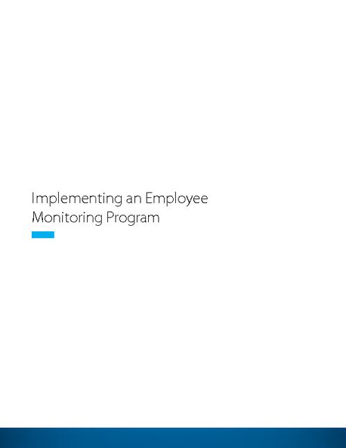 Implementing an Employee Monitoring Program