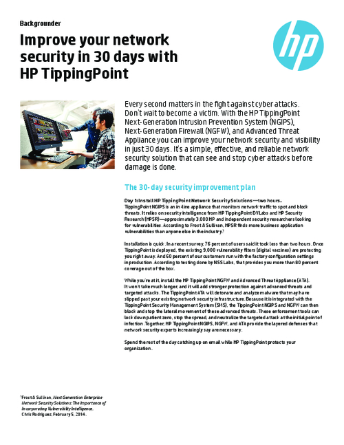 Improve Your Security in 30 Days