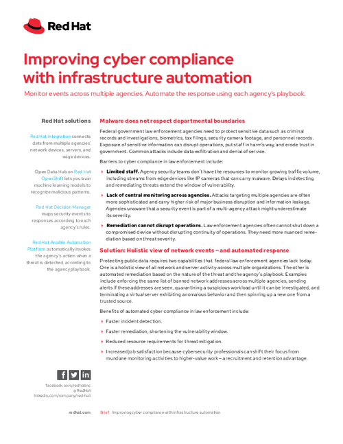 Improving Cyber Compliance with Infrastructure Automation
