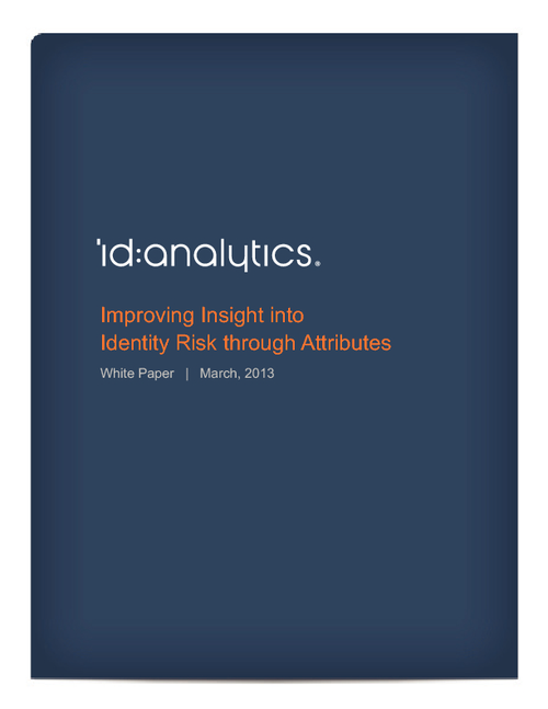 Improving Risk Management Strategies using Identity Attributes