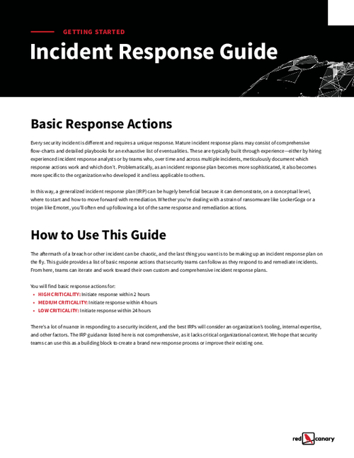 Cyber Incident Response Guide