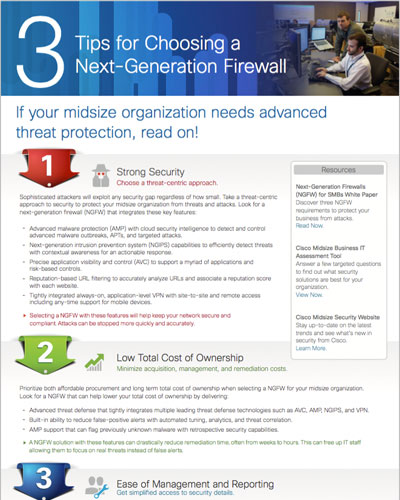 Infographic: 3 Tips for Choosing a Next-Generation Firewall