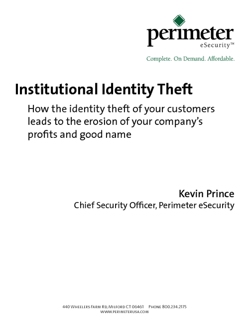 Institutional Identity Theft