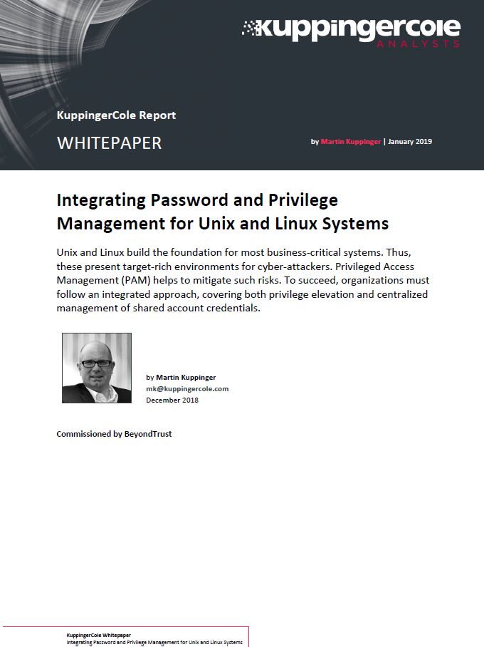 2019 Integrating Password and Privilege Management for Unix and Linux Systems